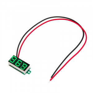 Digitalni mini ugradni voltmetar DC 4.5-30V - Zeleni LED