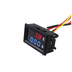 Digitalni Voltmetar i Ampermetar DC 100V 10A ugradni - Img 7