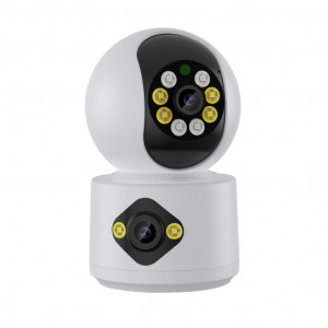 Dual Lens IP Wi-Fi Kamera 6MP (3MP+3MP) – Rotirajuća Pametna Kamera sa Dva Objektiva i Noćnim Snimanjem