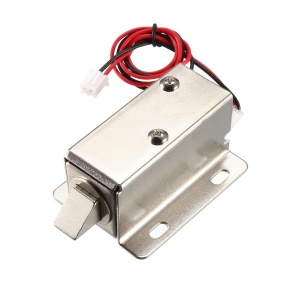 Elektromagnetna Solenoid Brava 12V 600mA (54x41x28mm) - Elektronska Brava sa Jezičkom za Ormariće i Fioke