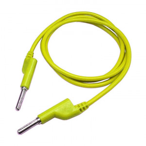 Kabl banana 4mm-banana 4mm 1.0m žuti