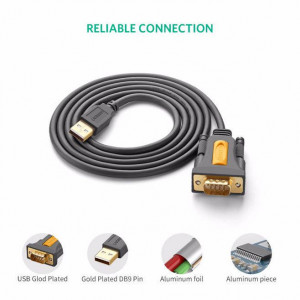 Kabl USB2.0 A muški-DB9 (RS232) muški 1.5m - Img 3
