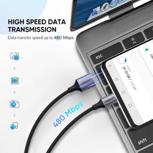 Kabl USB2.0 A muški-USB C muški 3.0m ALU - Img 2