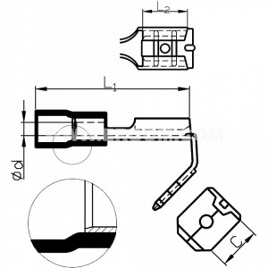 Kablovska papučica muško-ženska 6.4mm crvena - Img 2