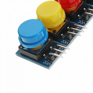 Komplet Arduino taster modula 12x12mm – 5 komada (Mix boja) - Img 6