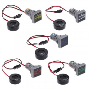 LED ampermetar 0-100A 22mm crveni AD101-22AMS - Img 4