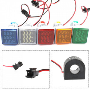 LED ampermetar/voltmetar/frekvencmetar 22mm crveni - Img 6