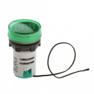 LED termometar 22mm zeleni - Img 1