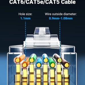 Mrežni Konektor RJ45 Cat6 UTP 8P8C sa Pozlaćenim Kontaktima - Img 5