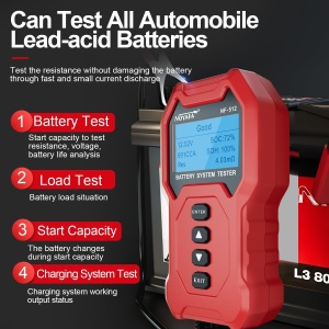 NOYAFA NF-512 Digitalni Tester Akumulatora i Sistema 12V/24V (5Ah - 200Ah) - Img 5