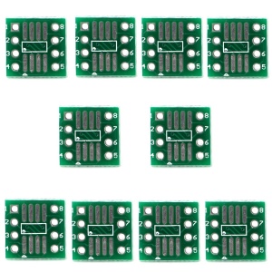 PCB Adapter SMD na DIP8 (SOP8, SSOP8, TSSOP8) - Dvostrani Adapter 1.27mm / 0.65mm - Img 6
