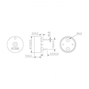 Piezo zujalica 5-25V 4KHz 85dB - Img 2