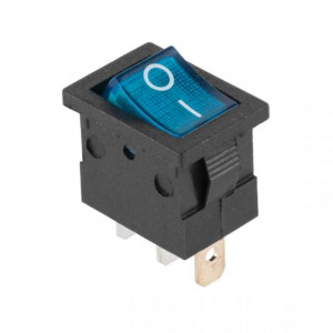 Prekidač 13x19mm 12VDC plavi