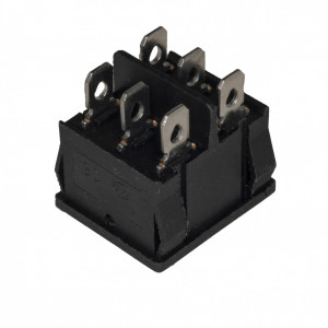 Prekidač 22x19mm 2xon-off-on 6A 250VAC - Img 2