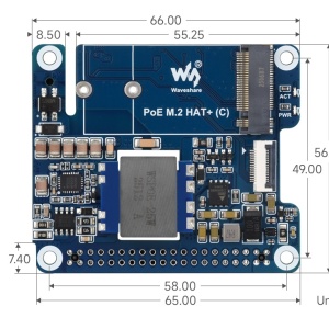 RaspberryPi 5 PCIe na M.2 adapter (C) sa PoE funkcijom - Img 6