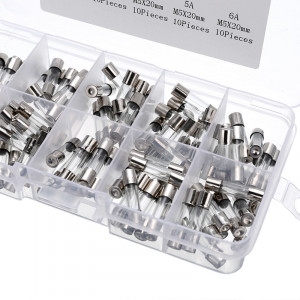 Set staklenih osigurača 5x20mm 100 komada (0.25A - 6A) - Img 3