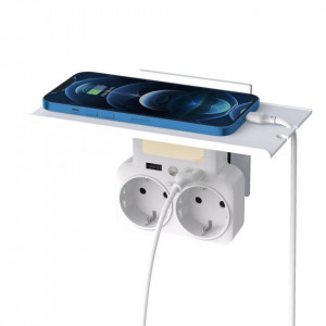 Strujni razdelnik sa 2 USB porta i noćnim svetlom - Img 5