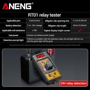 Tester auto releja 12V RT01 - Dijagnostika akumulatora i releja - Img 4