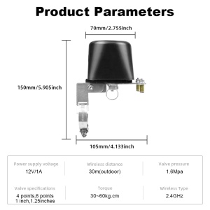 Tuya Pametni WiFi Kontroler Ventila za Vodu 12V - Img 6