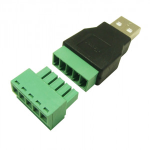 USB 2.0 Tip A Muški na 5-pinski Terminal sa Šrafovima (Bez Lemljenja) - Img 5