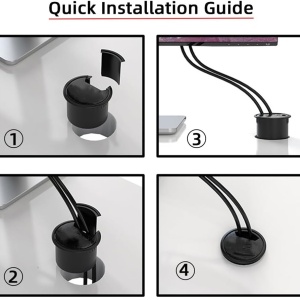 USB 3.0 Hub za ugradnju u sto (Mount-in-Desk) sa 4 porta - 1.5m - Img 5