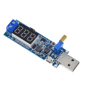 USB Podesivi DC-DC Buck-Boost Pretvarač Napona 1.2V-24V sa Displejom - Step-up/Step-down Modul - Img 4