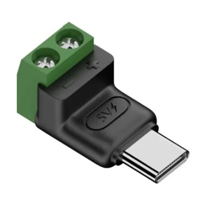 USB Type-C muški na dvopinski blok terminal adapter bez lemljenja