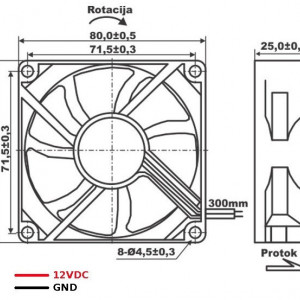 Ventilator 8025D12HS - Img 2