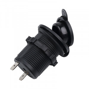 Vodootporna Ugradna Utičnica za Auto Upaljač sa Poklopcem 12V / 24V - za Brod, Motor, Kamp Prikolicu - Img 2
