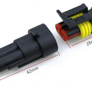 Vodootporni Auto Konektor 2-Pin – Muško/Ženski Komplet - Img 5