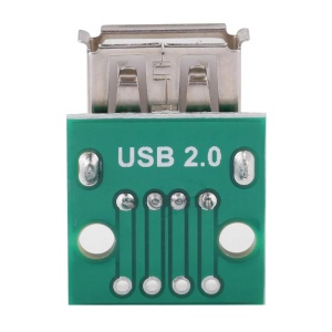 Ženski USB A na DIP Adapter Pločica za lemljenje (4 pina, 2.54mm) - Breakout Modul za Prototip Ploče - Img 7