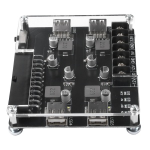 ATX Adapter Modul za Napajanje sa 4x USB Brzo Punjenje (3.3V-12V) - Adapter Ploča za Računarsko Napajanje - Img 2