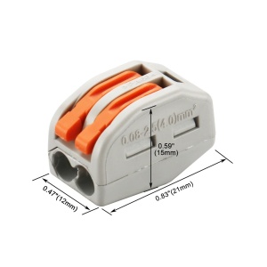 Brza spojnica za kablove sa polugom – Dvopolna klema 0.08-4mm² (32A/400V) - Img 9
