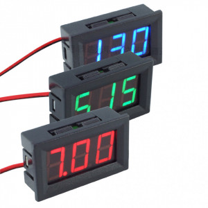 Digitalni LED ampermetar 10A zeleni