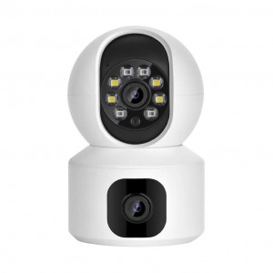 Dual Lens IP Wi-Fi Kamera 6MP (3MP+3MP) – Rotirajuća Pametna Kamera sa Dva Objektiva i Noćnim Snimanjem - Img 2