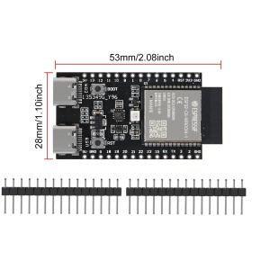 ESP32-C6 WiFi 6 + Bluetooth Razvojna Ploča Dual Type-C 4MB FLASH - Img 2