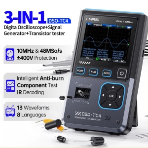 FNIRSI DSO-TC4 Digitalni Osciloskop 3-u-1: Tester Tranzistora i Generator Signala - Img 2
