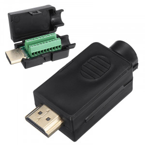 HDMI Muški Konektor sa Klemama na Šraf (Bez Lemljenja) - 20-pin na Terminal Blok sa Kućištem - Img 2
