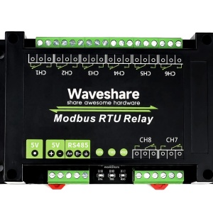 Industrijski Modbus RTU 8-Kanalni Relej Modul za DIN Šinu RS485 - Img 5