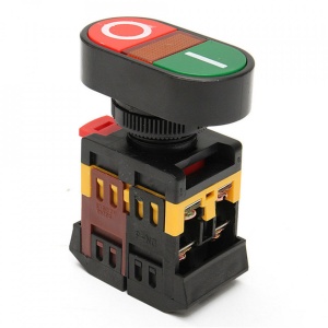 Industrijski Start-Stop Taster sa Signalizacijom 22mm 220V APBB-22N - Dvostruki Komandni Prekidač - Img 1