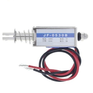 JF-0530B DC Elektromagnetna Kotva Solenoid 12V 5N 10mm (Potezno-Gurajući) - Linearni Aktuator - Img 4