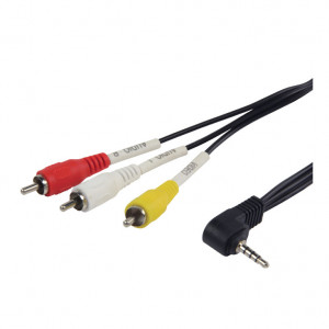 Kabl 3.5mm 4-pol-3xRCA 1.0m