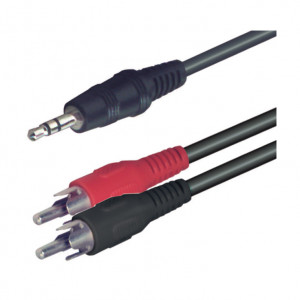 Kabl 3.5mm ST M-2xRCA M 5.0m