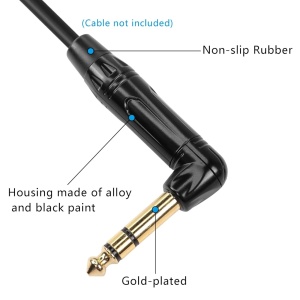 Klink konektor 6.3mm ST M pozlaćeni ugaoni - Img 2