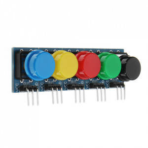 Komplet Arduino taster modula 12x12mm – 5 komada (Mix boja) - Img 7