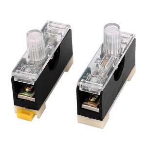 Kućište (nosač) staklenog osigurača na DIN šinu FS-101 6x30mm 10A sa LED indikacijom - Img 5