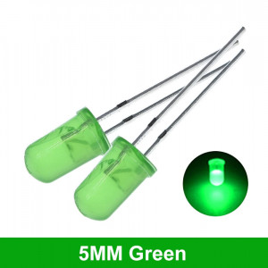 LED dioda 5mm zelena difuzna - Img 1