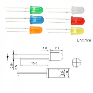 LED dioda 5mm zelena difuzna - Img 2