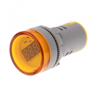 LED frekvencmetar 20-75Hz 22mm žuti - Img 1