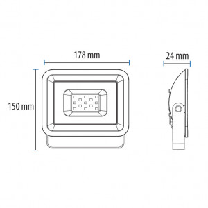 LED reflektor 30W crni - Img 3